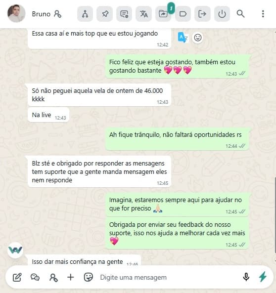 Depoimento real 10 enviado por integrante da comunidade da Sté Aviator