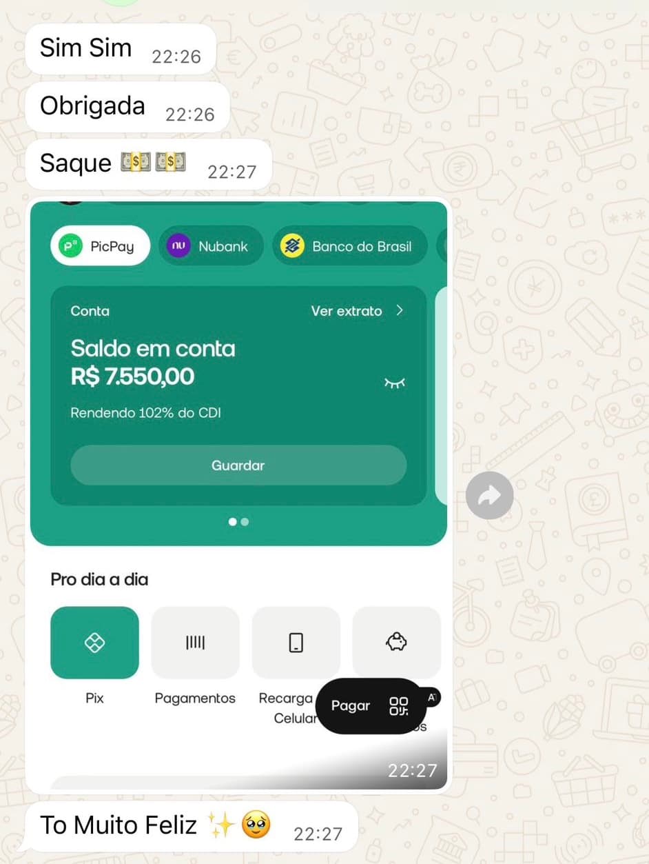 Depoimento real 12 enviado por integrante da comunidade da Sté Aviator
