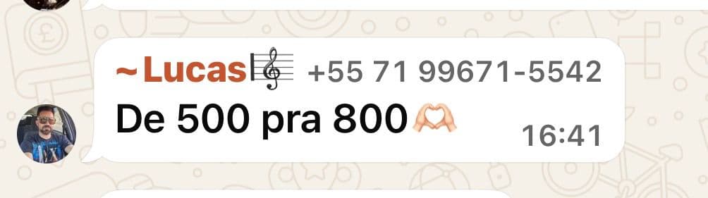 Depoimento real 14 enviado por integrante da comunidade da Sté Aviator