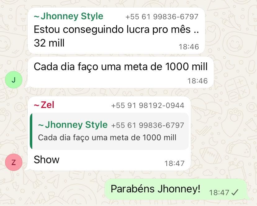 Depoimento real 34 enviado por integrante da comunidade da Sté Aviator