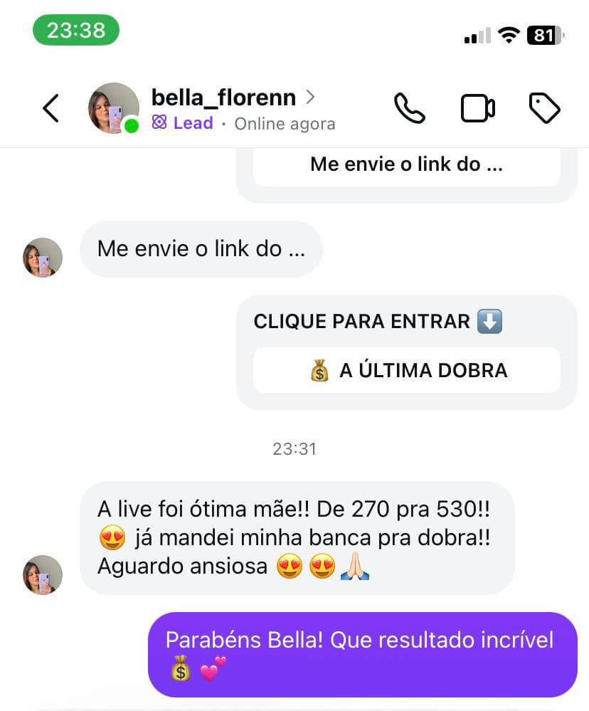 Depoimento real 36 enviado por integrante da comunidade da Sté Aviator