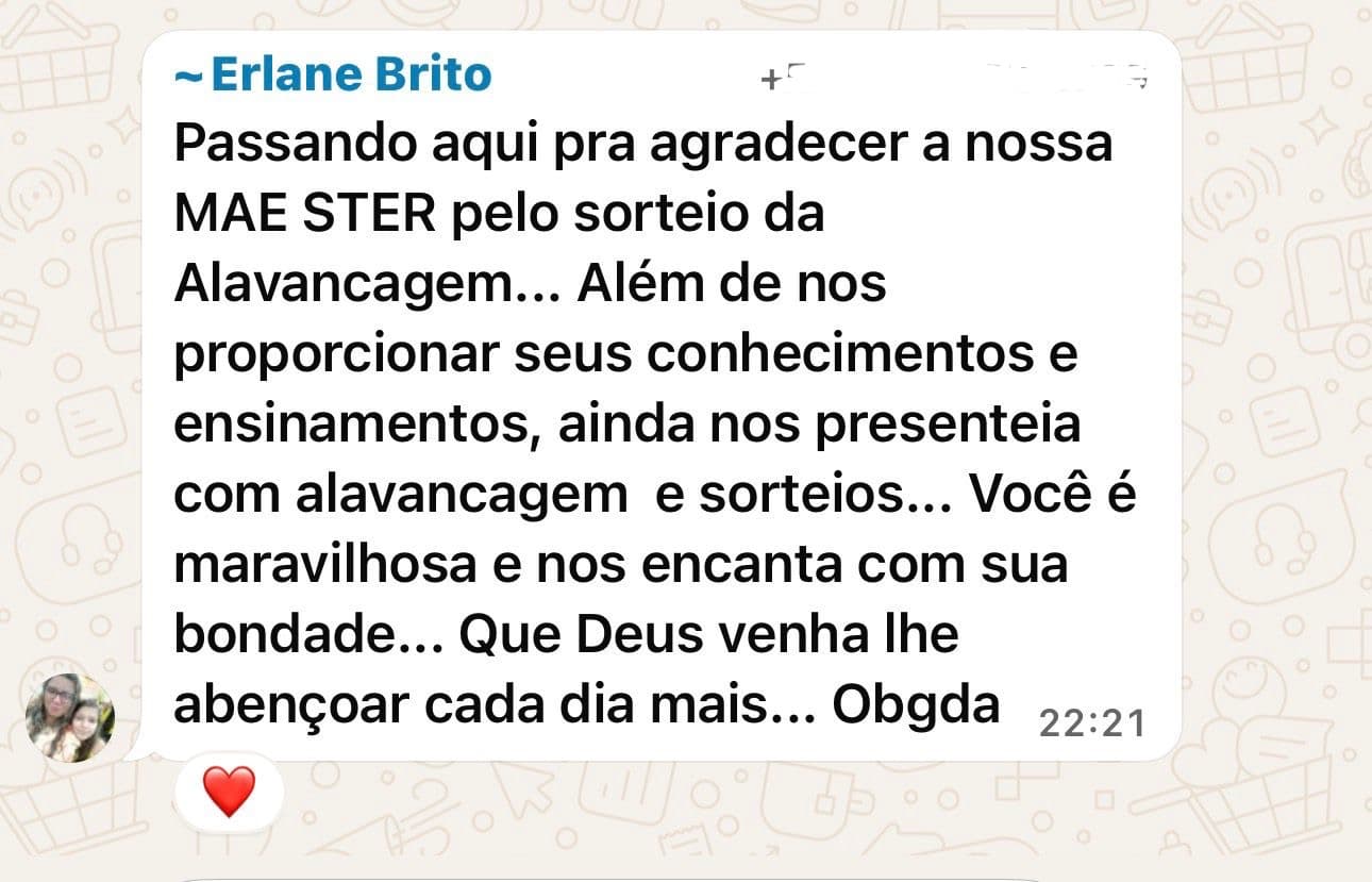 Depoimento real 45 enviado por integrante da comunidade da Sté Aviator